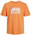 Jack & Jones Map Logo Short Sleeve T-Shirt (12252376) tangerine