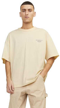Jack & Jones Santorini Graphic Short Sleeve Crew Neck T-Shirt (12252644) buttercream