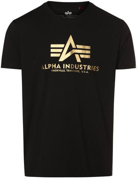 Alpha Industries Basic T Carbon Short Sleeve T-Shirt (100501CB) black/gold