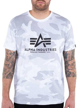 Alpha Industries Basic Camo Short Sleeve T-Shirt (100501C) grey