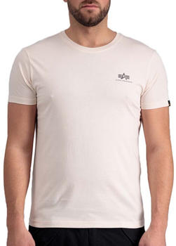 Alpha Industries Backprint Short Sleeve Crew Neck T-Shirt (128507) beige