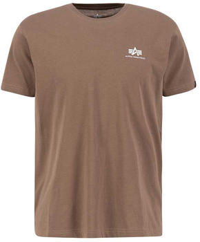 Alpha Industries Basic Small Logo Short Sleeve T-Shirt (188505) brown