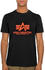 Alpha Industries Basic Neon Print Short Sleeve T-Shirt (100501NP) schwarz/orange