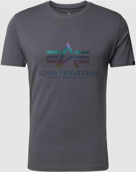 Alpha Industries Basic T Rainbow Kurzärmeliges T-Shirt (100501RR) grau