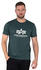 Alpha Industries Basic Kurzärmeliges T-Shirt (100501) navy green