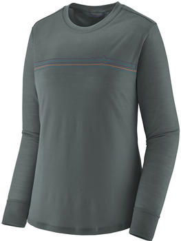 Patagonia Long-sleeved Capilene Cool Merino Graphic Shirt (44585) fitz roy fader: nouveau green