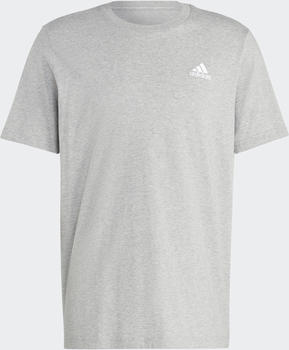 Adidas Essentials Single Jersey Embroidered Small Logo T-Shirt (IC9288) medium grey heather
