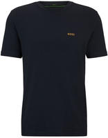 BOSS GREEN Rundhalsshirt "Tee" mit gummiertem Kontrast-Logo