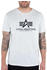 Alpha Industries Basic Kurzärmeliges T-Shirt (100501) white melange