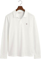 Gant Poloshirt "REG SHIELD LS PIQUE RUGGER" mit Logotickerei auf der Brust