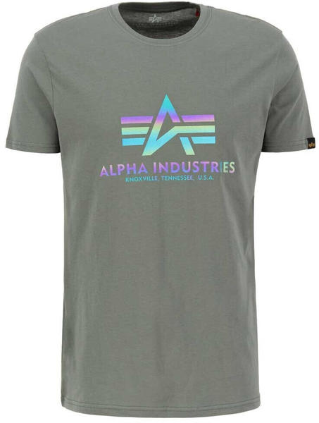 Alpha Industries Basic T Rainbow Short Sleeve T-Shirt (100501RR) grey