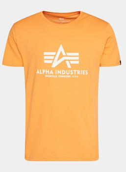 Alpha Industries Basic T-Shirt black (100501-710) orange
