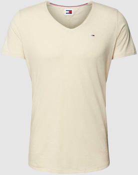 Tommy Hilfiger Slim Fit V-Neck T-Shirt (DM0DM09587) beige