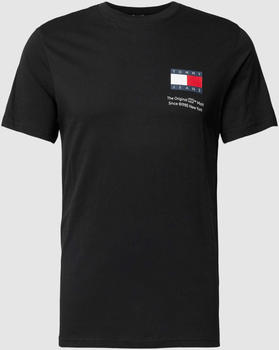 Tommy Hilfiger T-Shirt mit Label-Print Black DM0DM18263