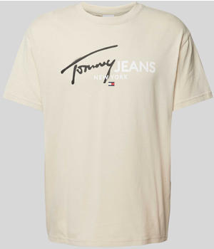 Tommy Hilfiger Reg Spray Pop Color Ext Short Sleeve T-Shirt (DM0DM18572) beige