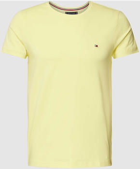 Tommy Hilfiger Slim Fit T-Shirt mit Logo-Stitching Gelb MW0MW10800