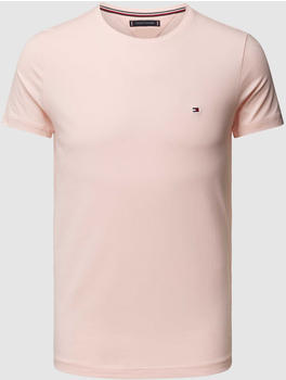 Tommy Hilfiger Slim Fit T-Shirt mit Logo-Stitching Pink MW0MW10800