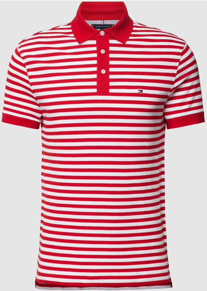 Tommy Hilfiger 1985 Collection Stripe Slim Fit Polo (MW0MW17771) primary red/white