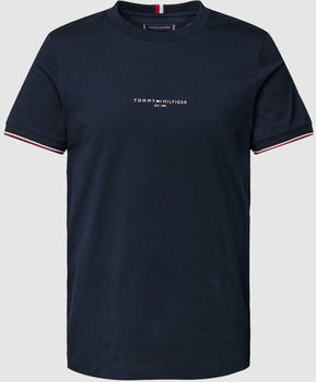 Tommy Hilfiger T-Shirt mit Label-Print Marineblau MW0MW32584