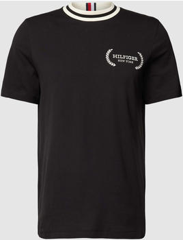 Tommy Hilfiger T-Shirt mit Label-Stitching Modell LAUREL Black MW0MW33681