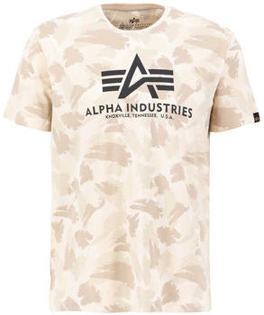 Alpha Industries Basic Camo Short Sleeve T-Shirt (100501C) beige