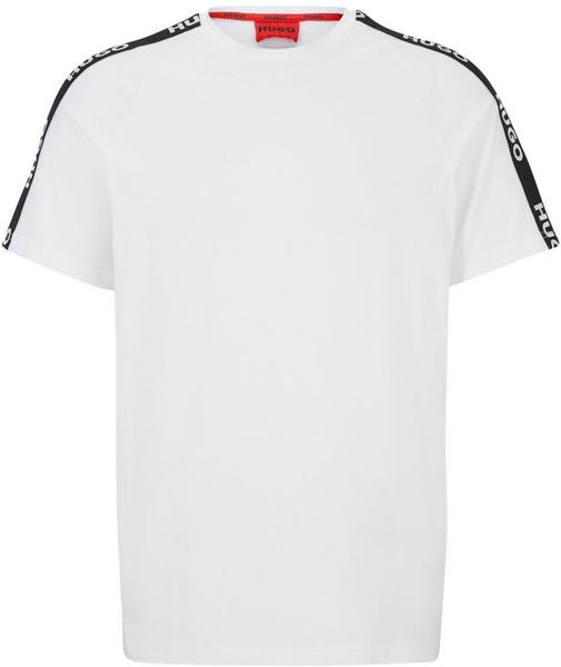 Hugo Relaxed-Fit T-Shirt aus Stretch-Baumwolle mit Logo-Tape (50504270) weiß