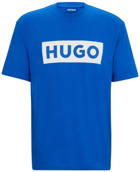 Hugo T-Shirt aus Baumwoll-Jersey mit blauem Logo (50522376) blau