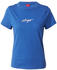 Hugo T-Shirt aus Baumwoll-Jersey mit handgeschriebenem Logo in Metallic-Optik (50508289) blau