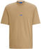 T-Shirt aus Baumwoll-Jersey mit blauem Logo-Patch (50509991) beige