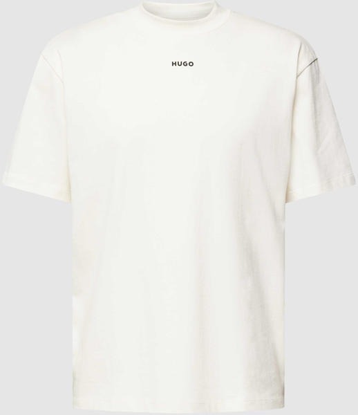 Hugo Relaxed-Fit T-Shirt aus Baumwoll-Jersey mit Logo-Print (50488330) weiß