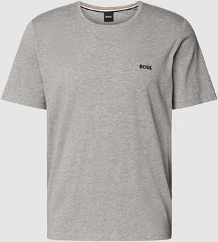Hugo Boss Regular-Fit T-Shirt aus Stretch-Baumwolle mit Logo-Detail (50515391) grau