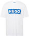 Hugo T-Shirt aus Baumwoll-Jersey mit blauem Logo (50522376) weiß
