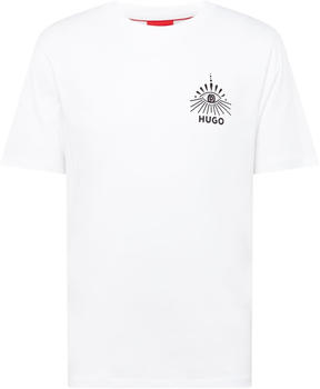 Hugo Regular-Fit T-Shirt aus Baumwoll-Jersey mit saisonalem Artwork (50513828) weiß