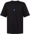 T-Shirt aus Baumwoll-Jersey mit blauem Logo-Patch (50509991) schwarz
