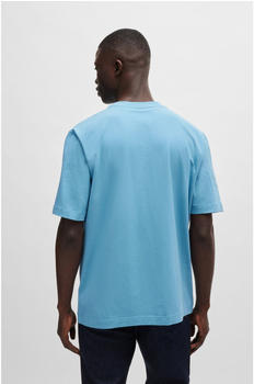 Hugo Boss Relaxed-Fit T-Shirt aus Stretch-Baumwolle mit Logo-Print (50473278) blau