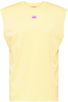 Hugo Ärmelloses Top aus Baumwoll-Jersey mit Logo-Label (50505305) gelb