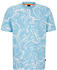Hugo Boss Relaxed-Fit T-Shirt aus Baumwoll-Jersey mit Wellen-Print (50511251) blau