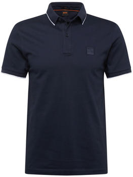 Hugo Boss Slim-Fit Poloshirt aus gewaschenem elastischem Baumwoll-Piqu&eacute; (50507699) blau