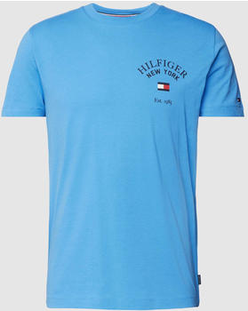 Tommy Hilfiger Varsity Arched Logo Slim Fit T-Shirt (MW0MW33689) ocean blue