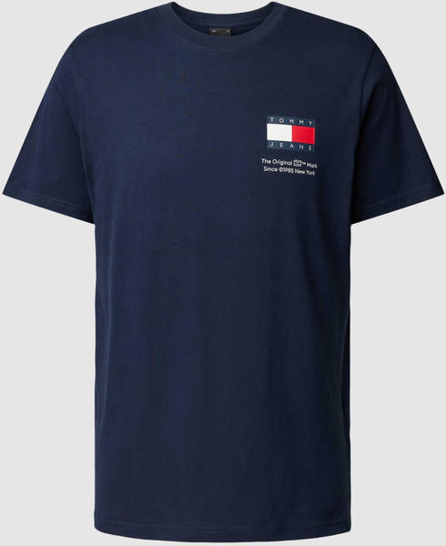 Tommy Hilfiger T-Shirt mit Label-Print Dunkelblau DM0DM18263