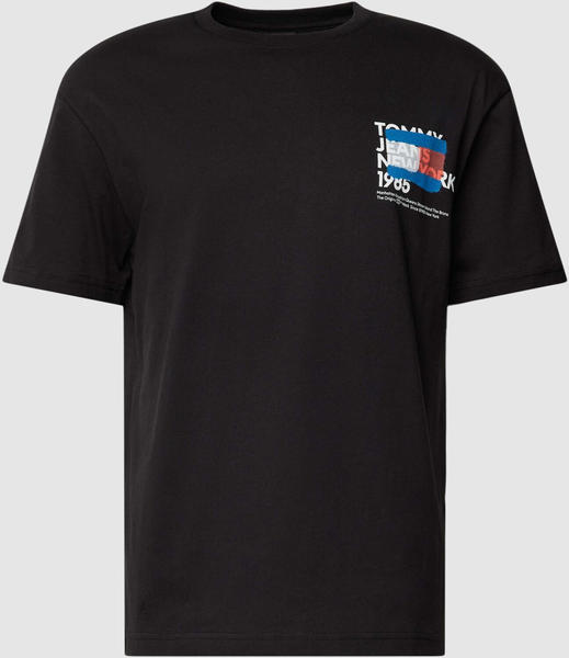 Tommy Hilfiger T-Shirt mit Label-Motiv-Print Modell TOMMY NY GRAFFITI Black DM0DM18271