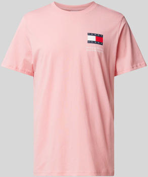 Tommy Hilfiger Slim Fit T-Shirt mit Label-Print Pink DM0DM18263