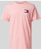 Tommy Hilfiger Slim Fit T-Shirt mit Label-Print Pink DM0DM18263
