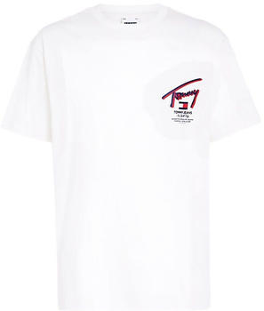 Tommy Hilfiger Signature Back Logo T-Shirt (DM0DM18574) ancient white