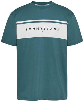 Tommy Hilfiger Reg Linear Cut & Sew Short Sleeve T-Shirt (DM0DM18658) timeless teal