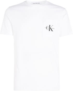 Calvin Klein Core Monologo Pocket Slim Short Sleeve T-Shirt (J30J320936) white