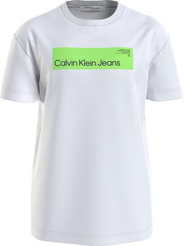Calvin Klein Hyper Real Box Logo Short Sleeve T-Shirt white (J30J324018-YAF)