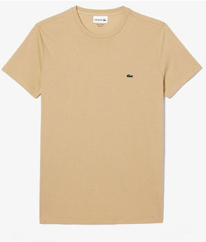 Lacoste Men's Crew Neck Pima Cotton Jersey T-shirt (TH6709-IXQ) beige