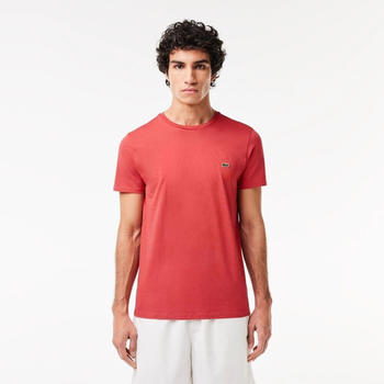Lacoste Men's Crew Neck Pima Cotton Jersey T-shirt (TH6709-ZV9) red