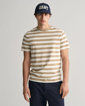 GANT Stripe T-Shirt (2013041) Dried Khaki